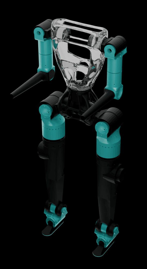 MK1 Bipedal Humanoid Robot CAD